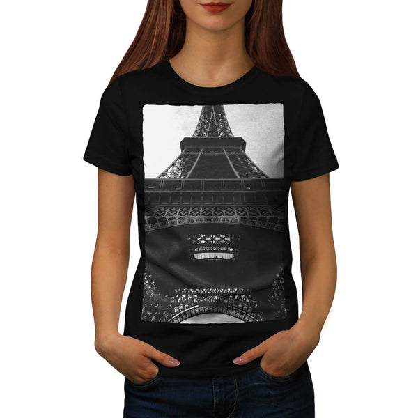 France In Black White Womens T-Shirt