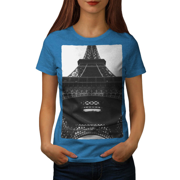 France In Black White Womens T-Shirt