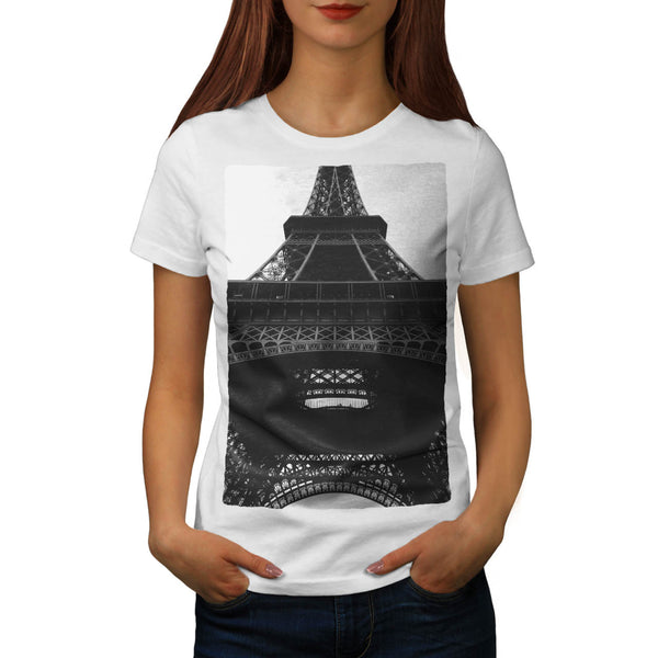 France In Black White Womens T-Shirt