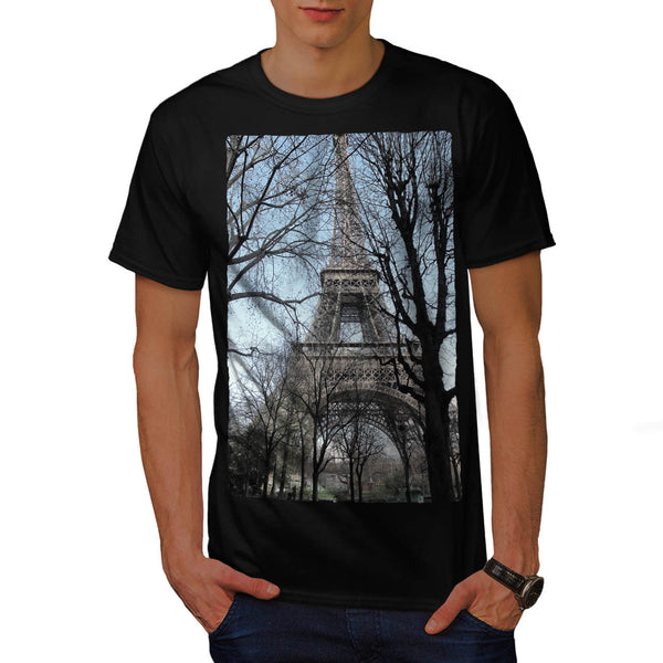 Eiffel Tower in Park Mens T-Shirt
