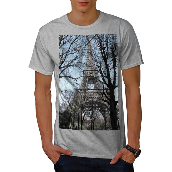 Eiffel Tower in Park Mens T-Shirt