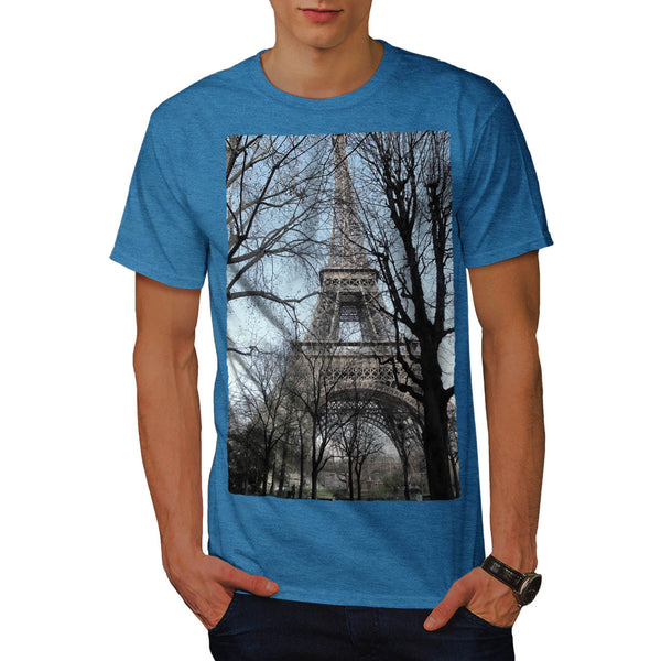 Eiffel Tower in Park Mens T-Shirt