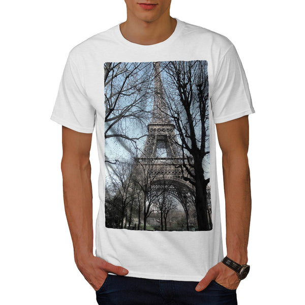 Eiffel Tower in Park Mens T-Shirt