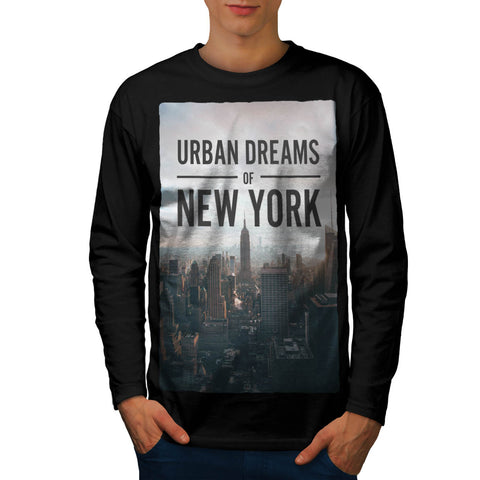 Landmark Of New York Mens Long Sleeve T-Shirt