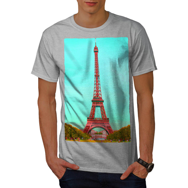 Bright Eiffel Tower Mens T-Shirt