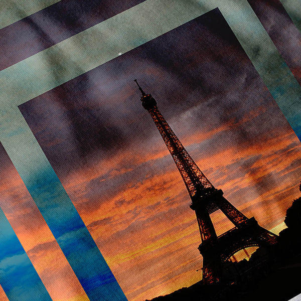 Eiffel Tower Sunset Mens T-Shirt