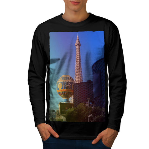 Las Vegas Landmark Mens Long Sleeve T-Shirt