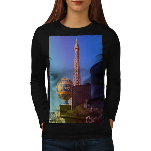 Las Vegas Landmark Womens Long Sleeve T-Shirt