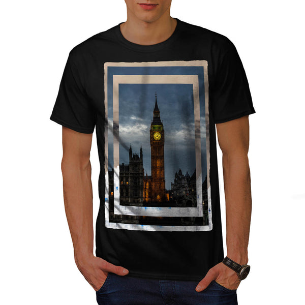 Big Ben Tower Clock Mens T-Shirt
