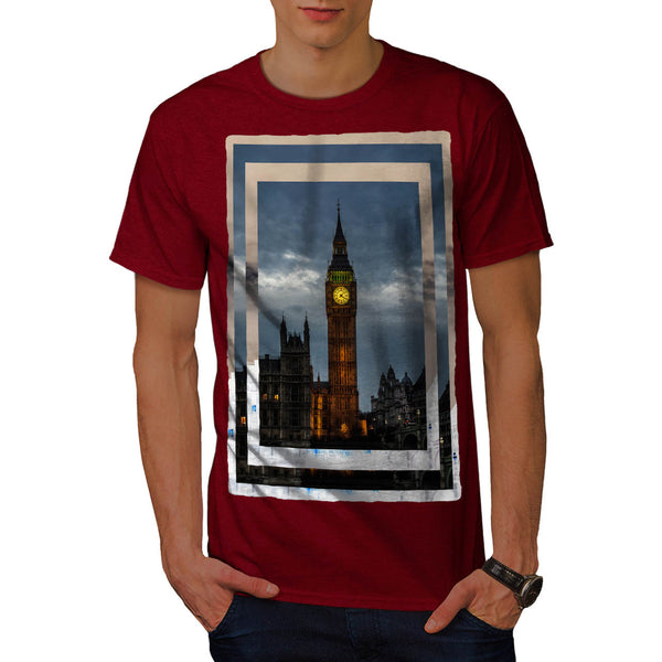 Big Ben Tower Clock Mens T-Shirt