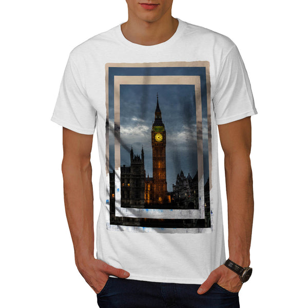 Big Ben Tower Clock Mens T-Shirt