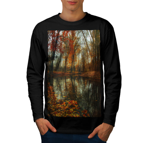 Late Autumn Tree Fall Mens Long Sleeve T-Shirt