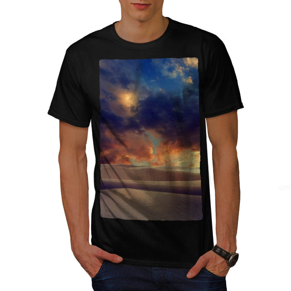 Cloud Sky Over Desert Mens T-Shirt
