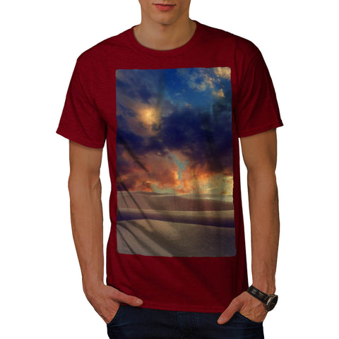 Cloud Sky Over Desert Mens T-Shirt