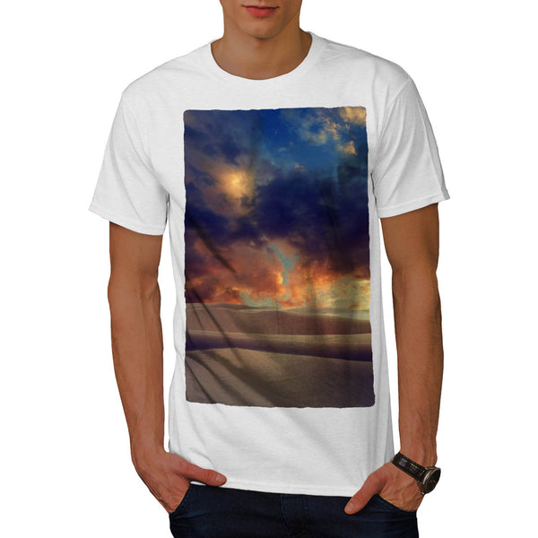 Cloud Sky Over Desert Mens T-Shirt