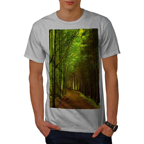 Green Forest Road Mens T-Shirt