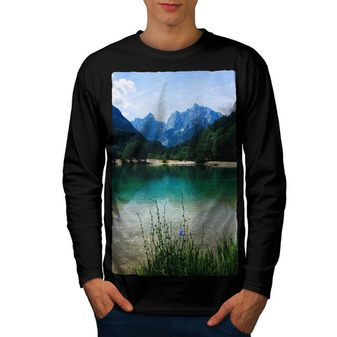 Mountain Scenery Mens Long Sleeve T-Shirt