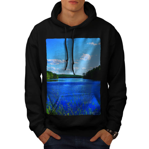 Lake Nature View Mens Hoodie