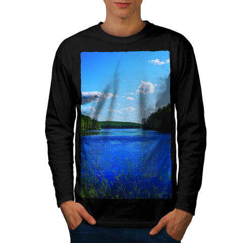 Lake Nature View Mens Long Sleeve T-Shirt
