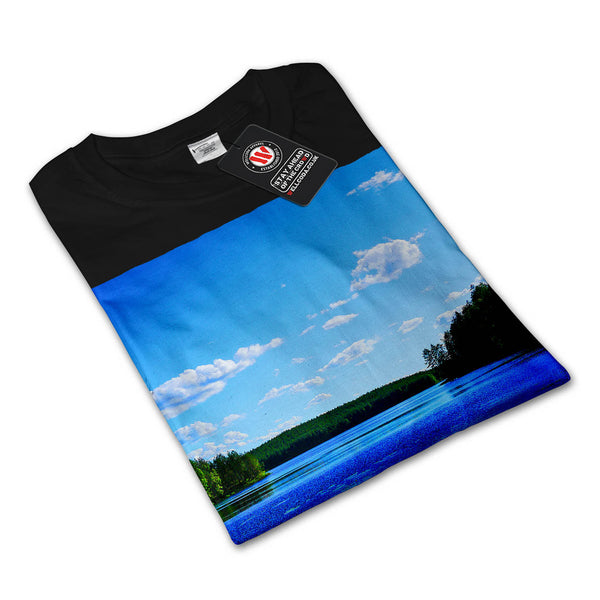 Lake Nature View Womens Long Sleeve T-Shirt
