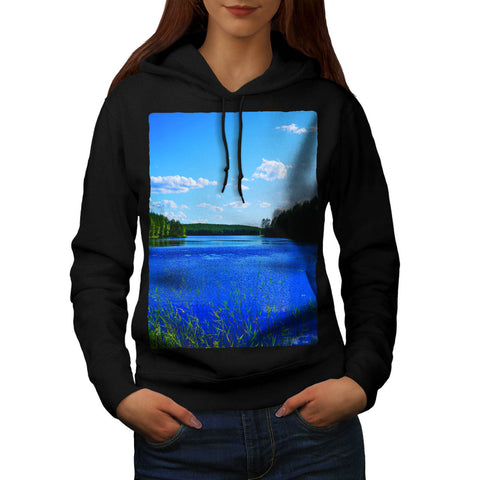 Lake Nature View Womens Hoodie