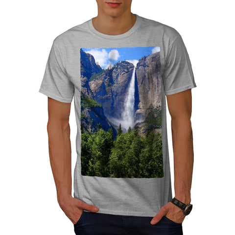 Mountain Waterfall Mens T-Shirt