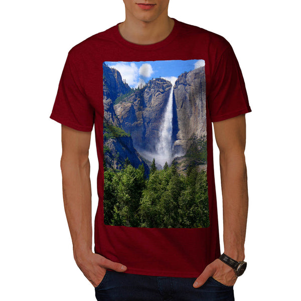 Mountain Waterfall Mens T-Shirt
