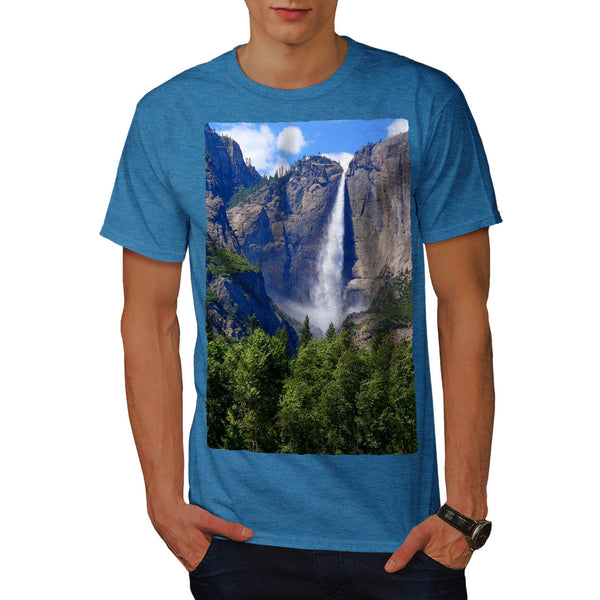 Mountain Waterfall Mens T-Shirt
