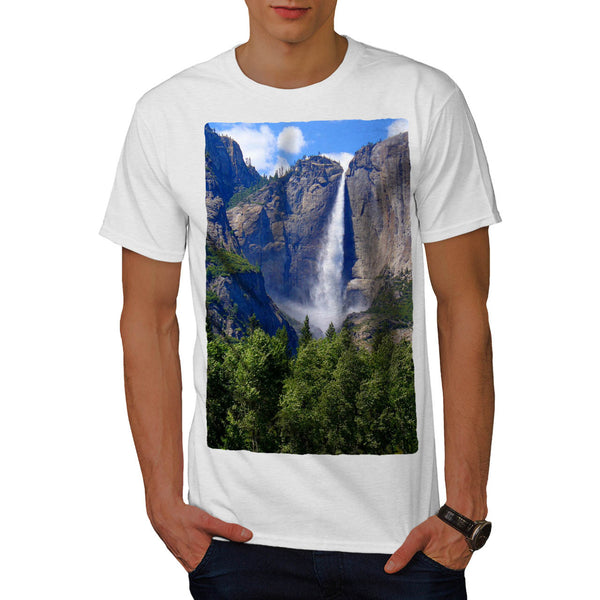 Mountain Waterfall Mens T-Shirt