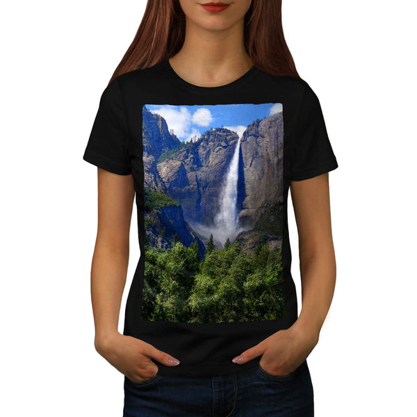 Mountain Waterfall Womens T-Shirt