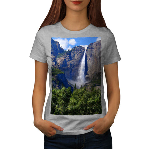 Mountain Waterfall Womens T-Shirt