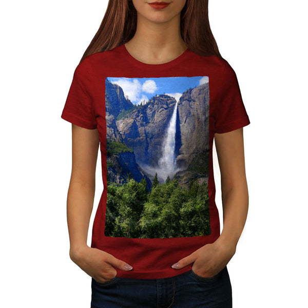 Mountain Waterfall Womens T-Shirt