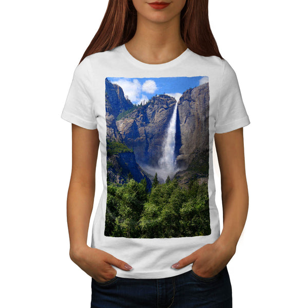 Mountain Waterfall Womens T-Shirt