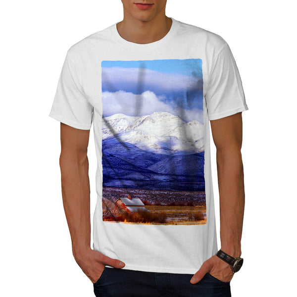 Snow Mountain Hill Mens T-Shirt