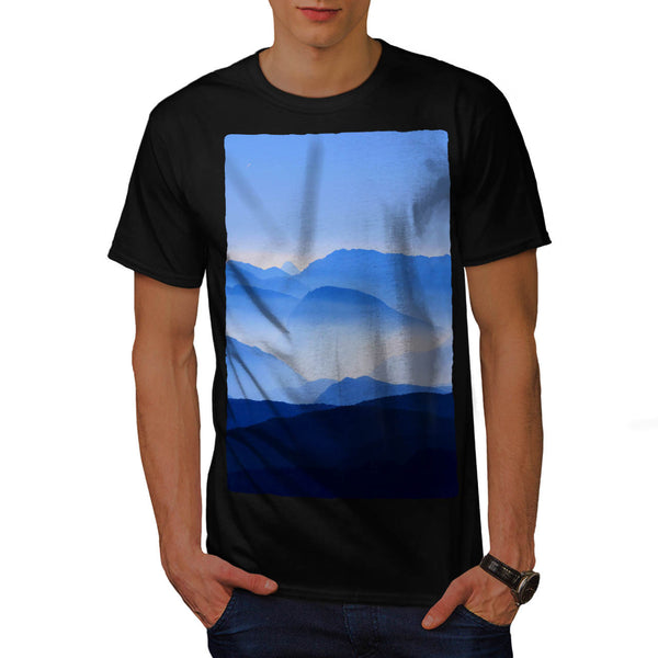 Foggy Mountains Mens T-Shirt
