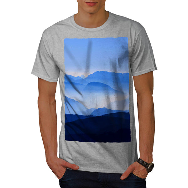 Foggy Mountains Mens T-Shirt