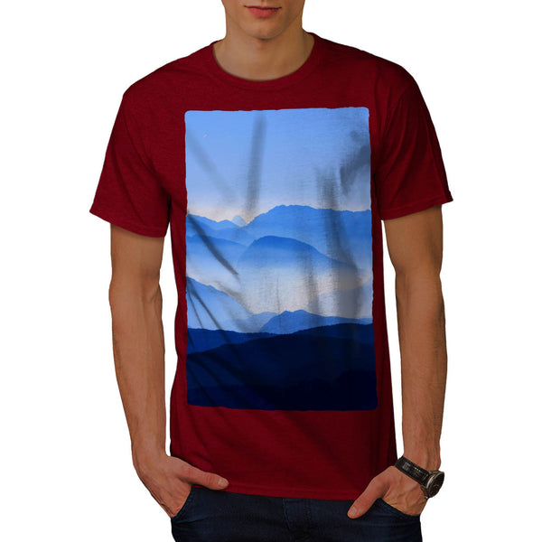 Foggy Mountains Mens T-Shirt