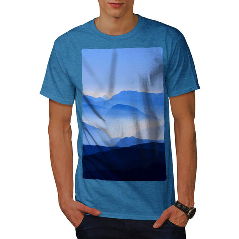 Foggy Mountains Mens T-Shirt