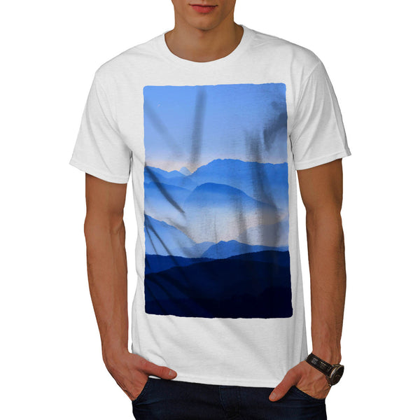 Foggy Mountains Mens T-Shirt