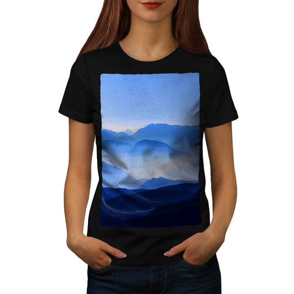 Foggy Mountains Womens T-Shirt