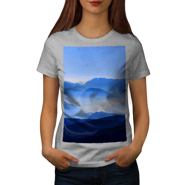 Foggy Mountains Womens T-Shirt