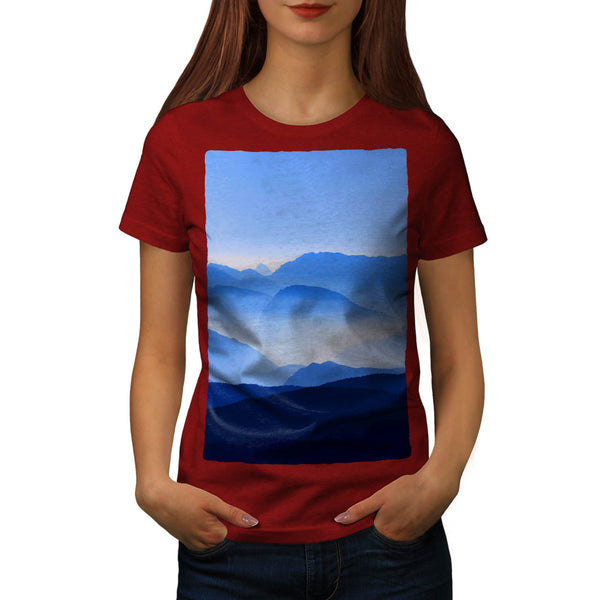 Foggy Mountains Womens T-Shirt