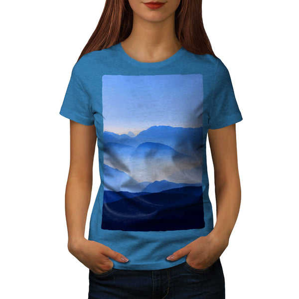 Foggy Mountains Womens T-Shirt