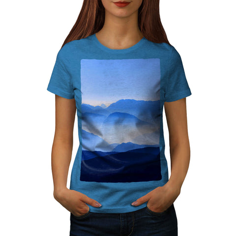 Foggy Mountains Womens T-Shirt