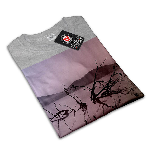 Foggy Lake View Mens T-Shirt