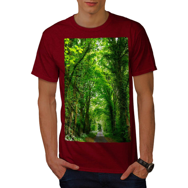 Green Forest Road Mens T-Shirt