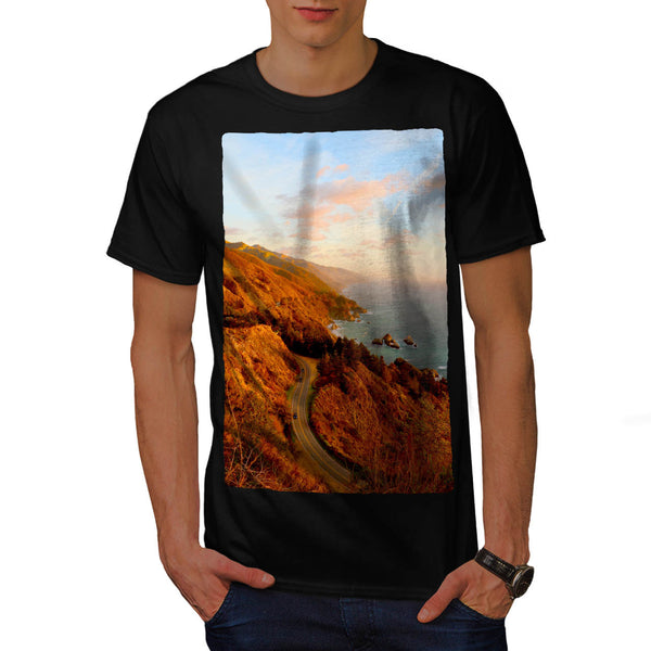 Beautiful Coast Road Mens T-Shirt