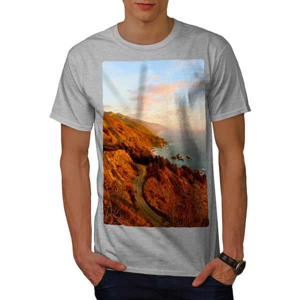 Beautiful Coast Road Mens T-Shirt