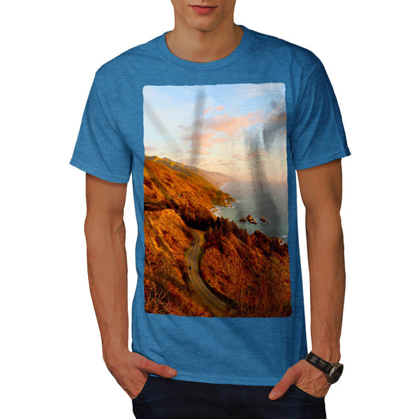 Beautiful Coast Road Mens T-Shirt