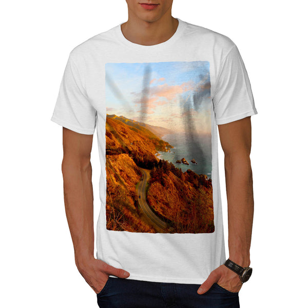 Beautiful Coast Road Mens T-Shirt